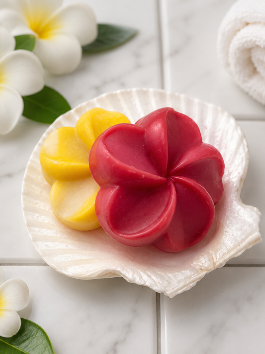 Plumeria guest soap set