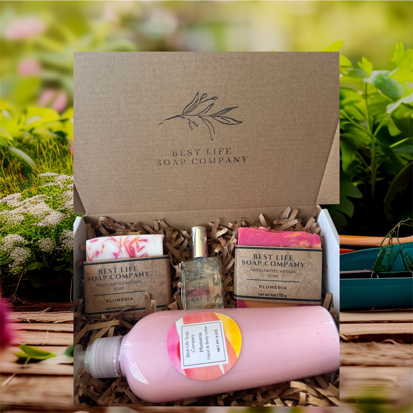 Plumeria gift box