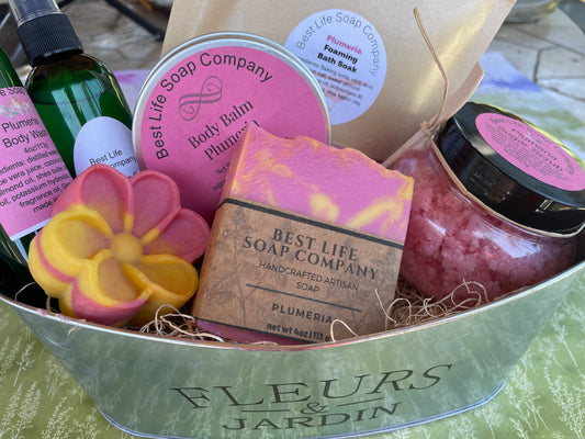 Plumeria Gift Basket